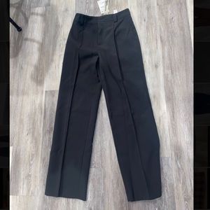 Zara wide leg green pants